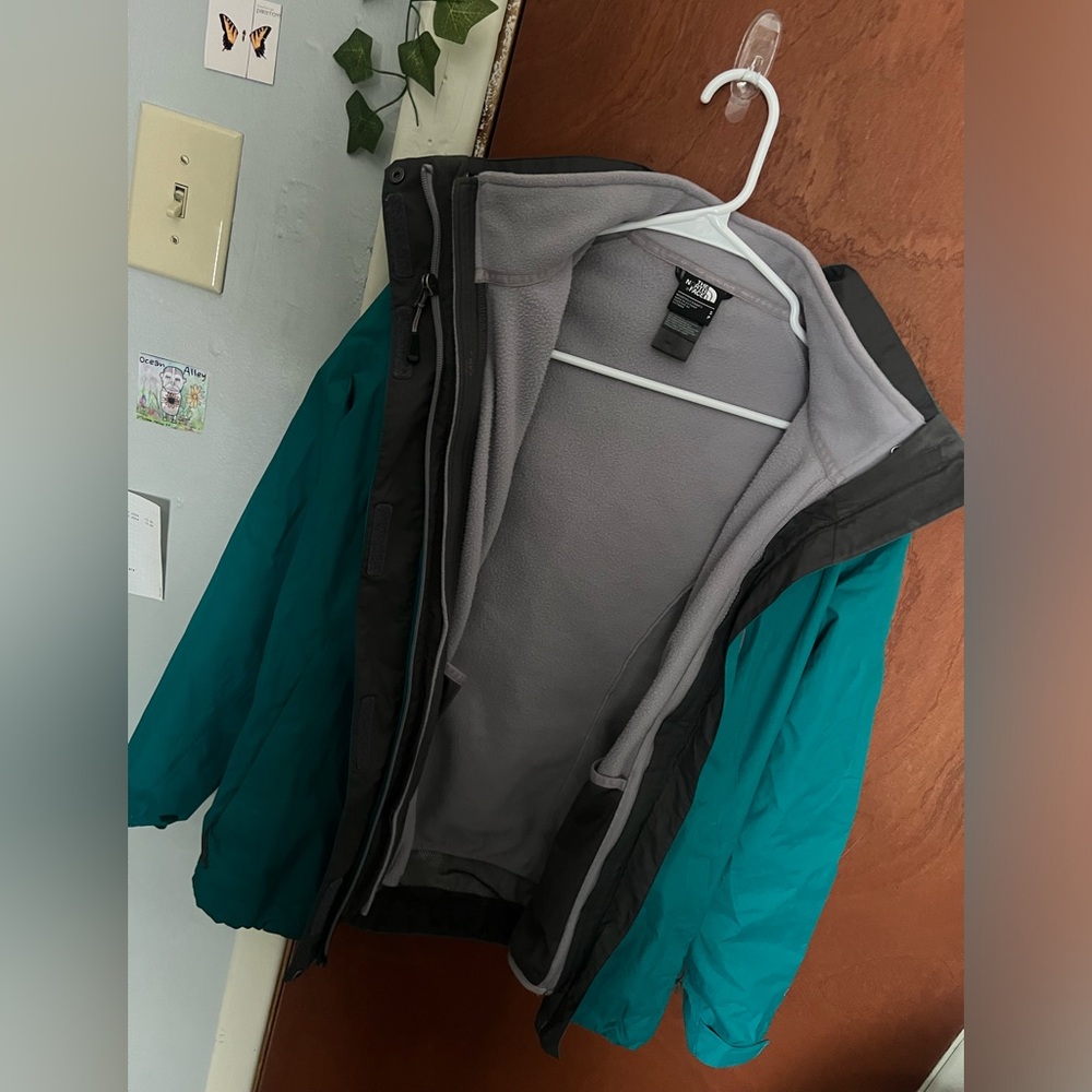 Like New Teal North Face Winter Jacket